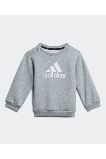 adidas Badge Of Sport Sweatshirt & Jogger Set - Grey & Black