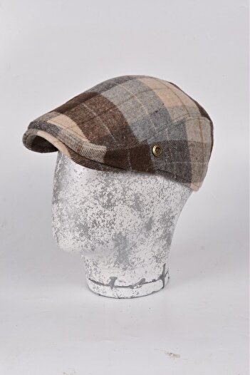 mercantoptan Winter Lumberjack Luxury Wool London Model British Men's Cap Hat