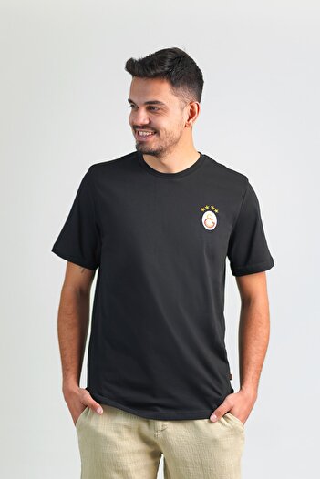 Galatasaray Black T-Shirt with Original Logo