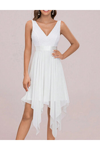Sheya Shein midi dress, white