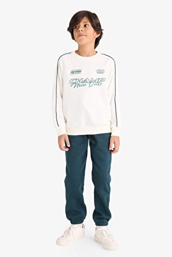 DeFacto Boy's 2-Piece Set Printed Sweatshirt Sweatpants G3661A825Au