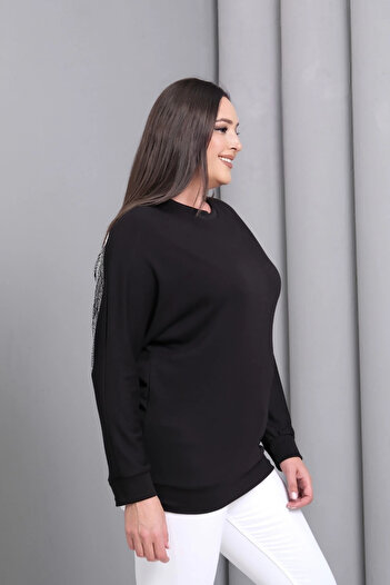 aytemas Back Wing Stone Printed Sweatshirt