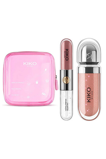 Kiko 3D Hydra Gloss Set- Mini Pochette & Unlimited Double T. (2023 INCI 120)