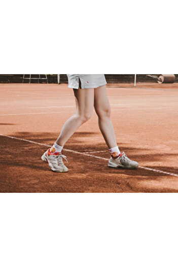 Try to Fly Fusion White Coral Tennis Socks