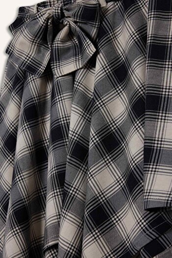 DeFacto Girl's Asymmetrical Checkered Skirt G1897A825Au
