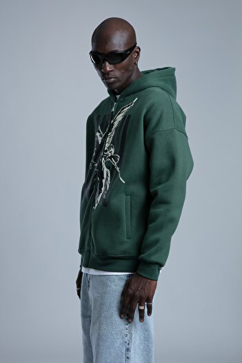 catchjeansro Pegasus zip hoodie