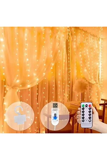 Other LIGHT CURTAIN 300 LED 3x3 FOR WINDOW CHRISTMAS TREE LIGHTS GARLAND