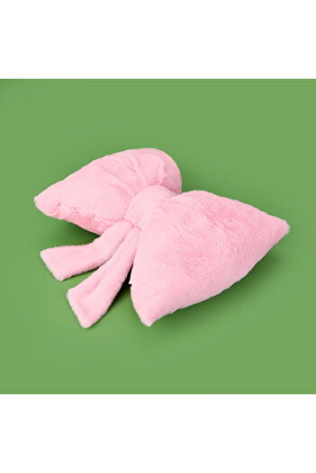 Evidea Soft Kurdele Figürlü Yastık - Pembe - 40x30 cm