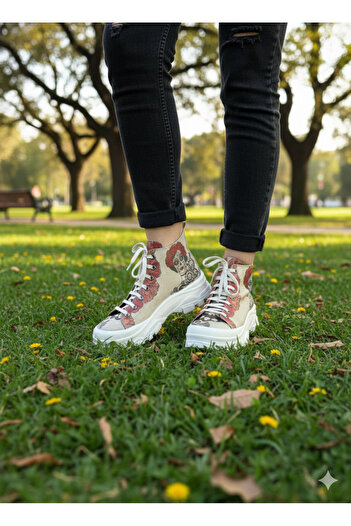 Streetfly Printed Colorful Women's Boots