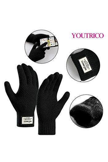 Youtrico Women’s Touch Screen Gloves Stretch Knitted Warm Mitten Winter Thermal
