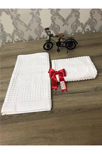 Özdilek Bathroom Foot Towel 2 Pieces (white)