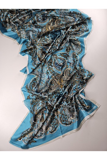 sem oyuncak Luxury Voile Silk Shawl Hijab Foulard Scarf Shawl Ethnic H Pattern 70 X 180 cm