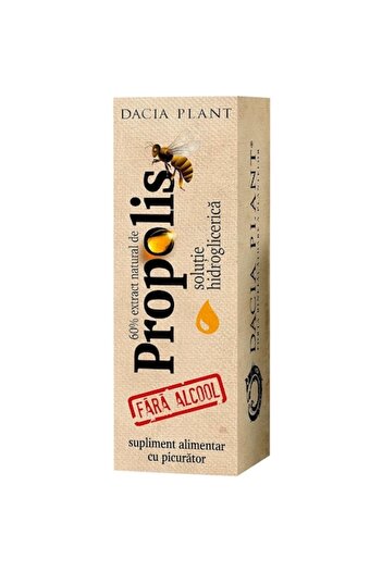 Dacia Plant Tincture Propolis Alcohol-Free with Dropper, 20 ml,