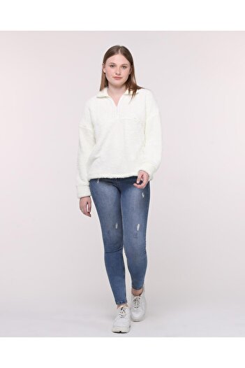 BNZ TEKSTİL Women's Winter Sweatshirt - Winter Women's Wellsoft Sweatshirt Plush