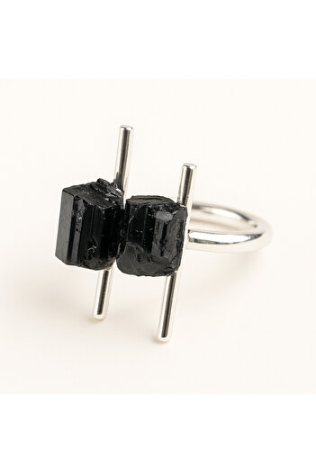 craftmystic Total Protection Ring - Black Tourmaline for energy and safety
