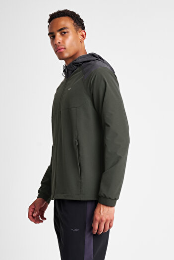 Lescon Men's Zippered Hooded Sweatshirt 25N-1148