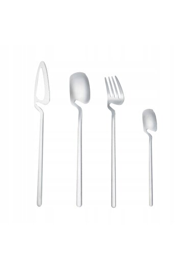 Other Modern Stainless Steel CUTLERY Set 32 pcs. MATT SILVER Set