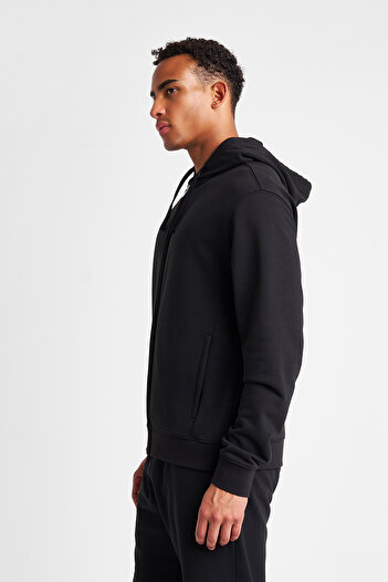 Lescon Men's Zippered Hooded Sweatshirt 25S-1263-25N