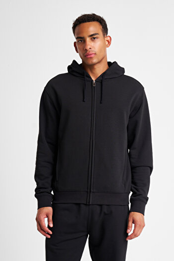 Lescon Men's Zippered Hooded Sweatshirt 25S-1263-25N
