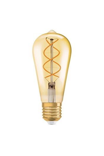 Osram Bec LED decorativ vintage Edison Fil Gold clasic ST87 E27 4W 300lm lumina calda 2000K, dimabil