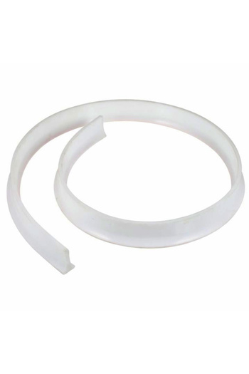 esimplu Self-adhesive, flexible shower threshold for shower cabin, mold resistant, white, 2 m
