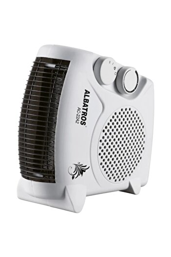 ALBATROS AC-22A2 Electric Fan Heater, 2000W, thermostat, white, 225x110x235mm