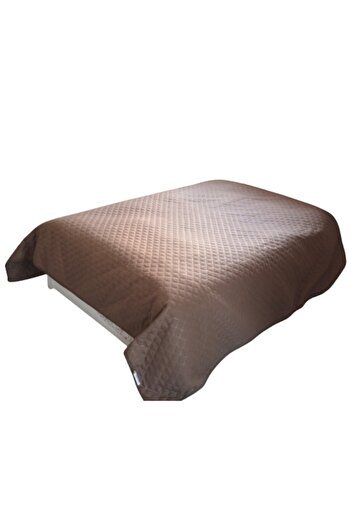 Caressa Bedspread GS2016-C, polyester material, brown color, 220 x 240 cm