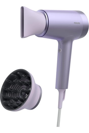 Philips 7000 Series Hair Dryer with 4 minutes fast drying result, Metallic Lilac - BHD720/13, 2 Year