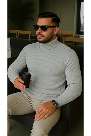 golden toptan Turtleneck Knitwear Sweater