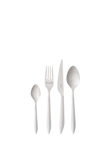 BUGATTI Ares Matte White 24 Piece Cutlery Set