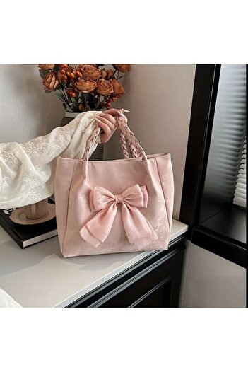 Clariss Large Knitted Handle Bag with Bow