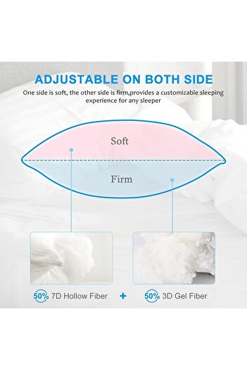 the home mart Home Mart Outlet Premium Hotel Quality Queen Size Pillow (50x75 cm) – Luxury Cooling Bed Pillows w