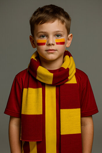 Sebir Moda Fan-Themed Knitwear Children's Scarf (Age 5-10, 30X140Cm)