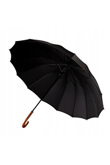 Glow Goods Unisex DeLuxe Governmental Umbrella, Diameter 105 cm, Classic Wooden Handle, 350 T Fabric, 24 Polyca