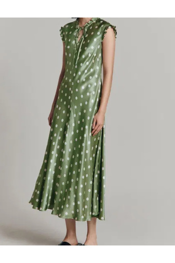 Ghost Ghost midi dress, green