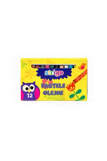 Strigo Wax crayons, 12 colors SSC027