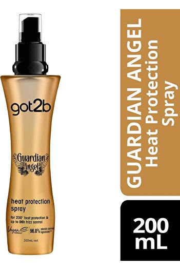 Schwarzkopf got2b Heat Protect Spray for Hair, 200 ml, protects up to 220°C