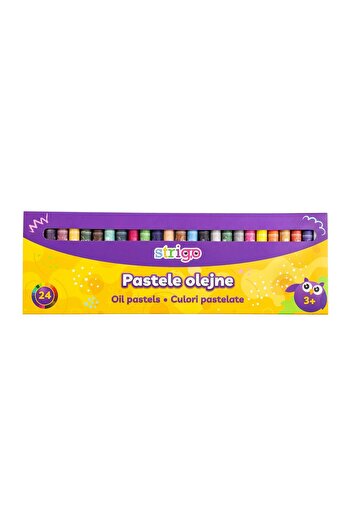 Strigo Wax crayons, 24 colors SSC028