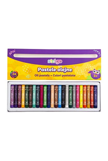 Strigo Wax crayons, 24 colors SSC028