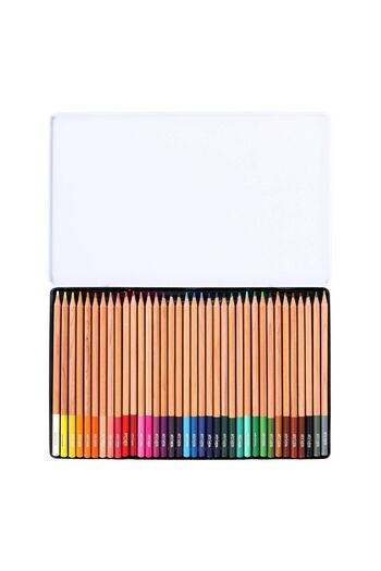 Strigo Colored pencils, Artist series, 36 colors, metal box, cedar wood SSC358