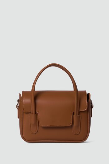 Shule Bags Dimple Retro Handbag and Crossbody Bag Brown