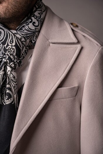 Couture For Gentlemen Men's beige ecru coat Quiet Luxury