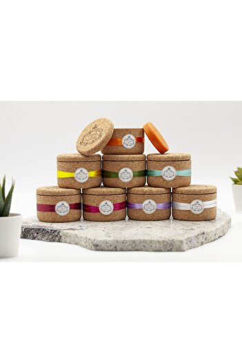 LONGLIFE Handmade Soap with Red Fruits – Essências de Portugal, Set 2x50g, Reusable Cork Box