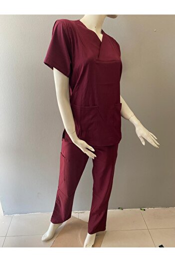 ATT STİL TEKSTİL Doctor Student V-Neck Bottom Top Set