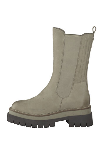 Marco Tozzi Beige Suede Leather Boots