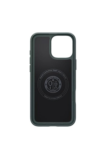 Spigen Thin Fit MagSafe Case for iPhone 16 Pro Max, H82, Polycarbonate, Abyss Green