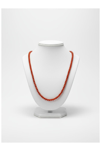 Zodyak Doğal Taş Red Agate Women's Necklace 3 mm |   Minimalist Necklace