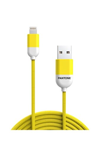 Pantone MFi USB-Lightning Cable 1.5m 2.4A PT-LCS001-5 Yellow 102C