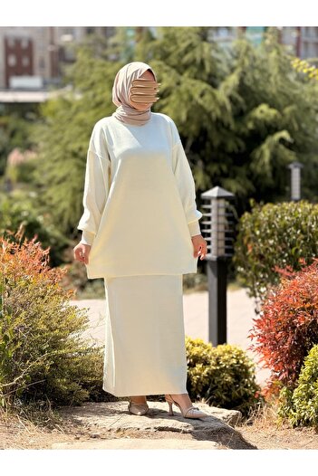 Nissra Ankanoor Knitwear Skirt Blouse Set Anka252002