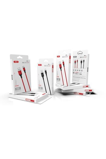 Xo Cablu USB NB143 - 1,0 m 2,4A Negru